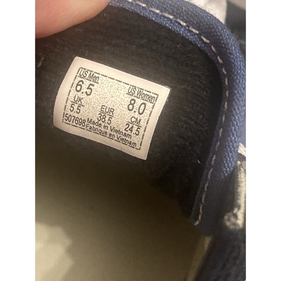 Vans Old Skool navy blue/white canvas size 6.5 women NWT - Picture 6 of 7